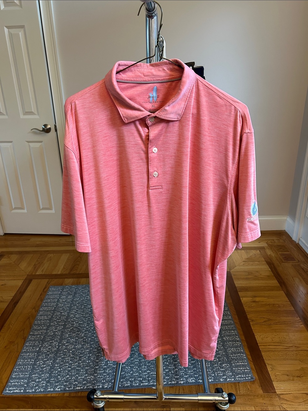 johnnie-O Heathered Coral Polo
